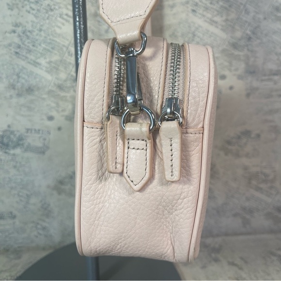 Leatherology Meadow Double Zip Camera Bag Rose Full Grain Leather Pebbled Soft - Picture 3 of 13